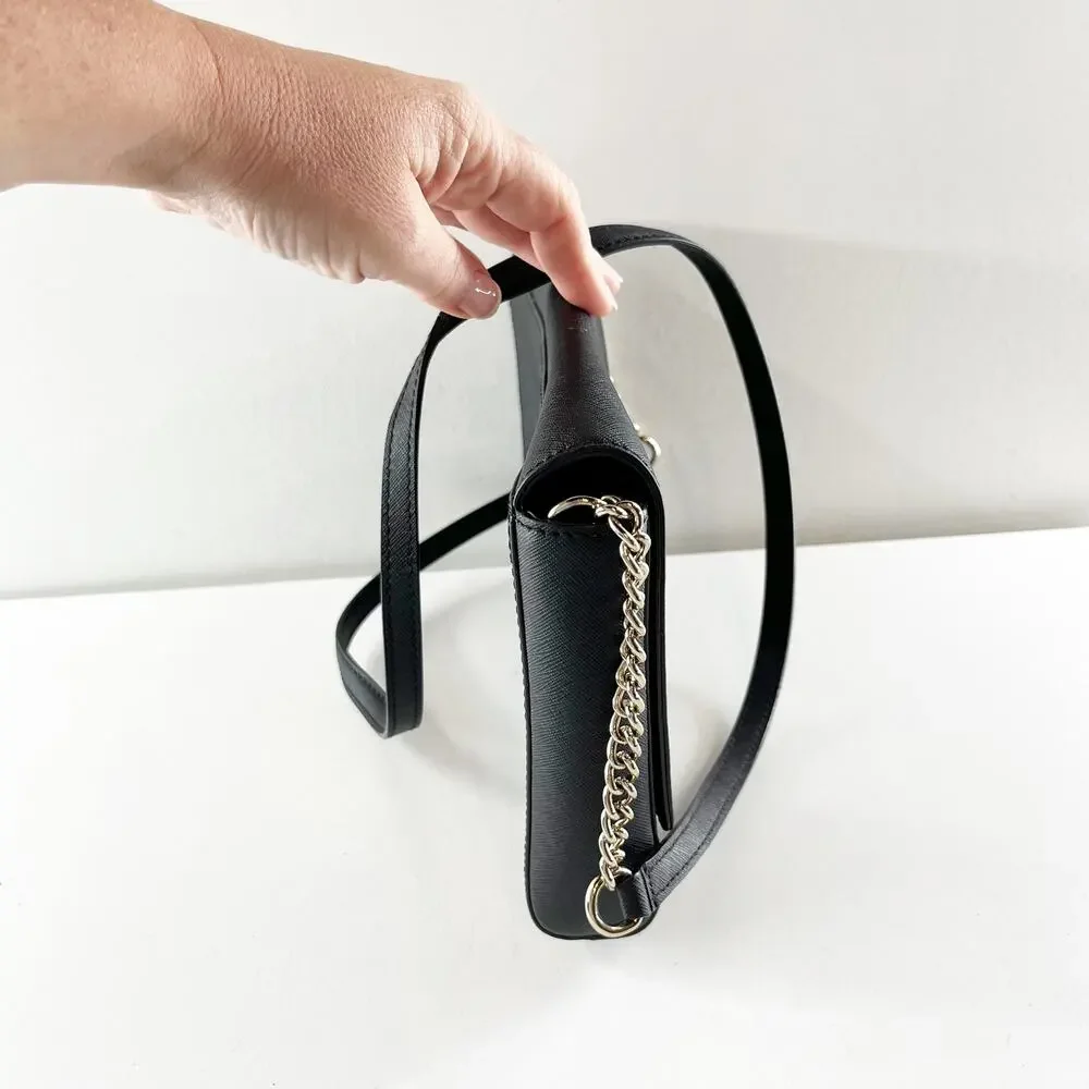 Kate Spade New York Maiden Way Saffiano Remi Crossbody Bag Black